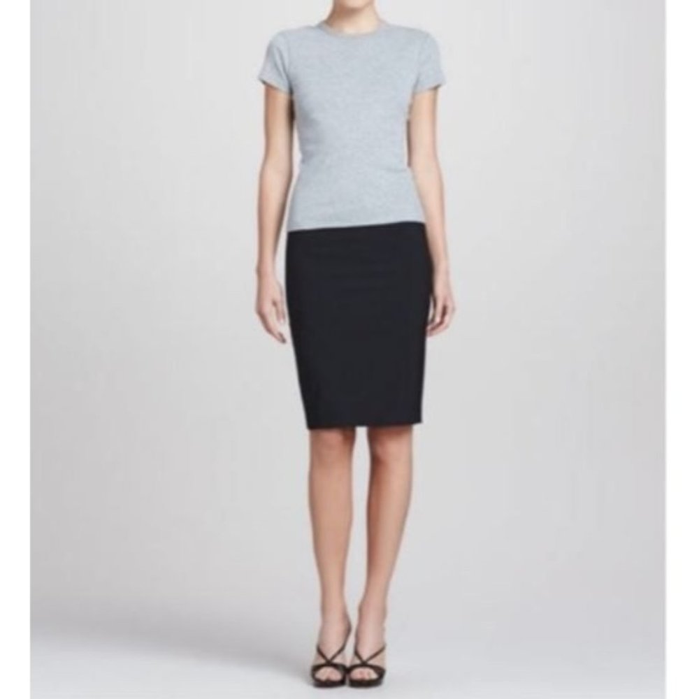 Theory Women Black Rita Tailor Pencil Skirt Size 0